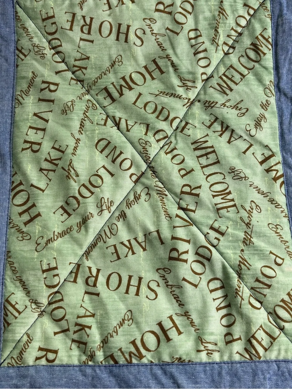 Handmade Boy Scouts Quilt 55x51 Patriotic Patchwork Camping Scout Throw Blanket